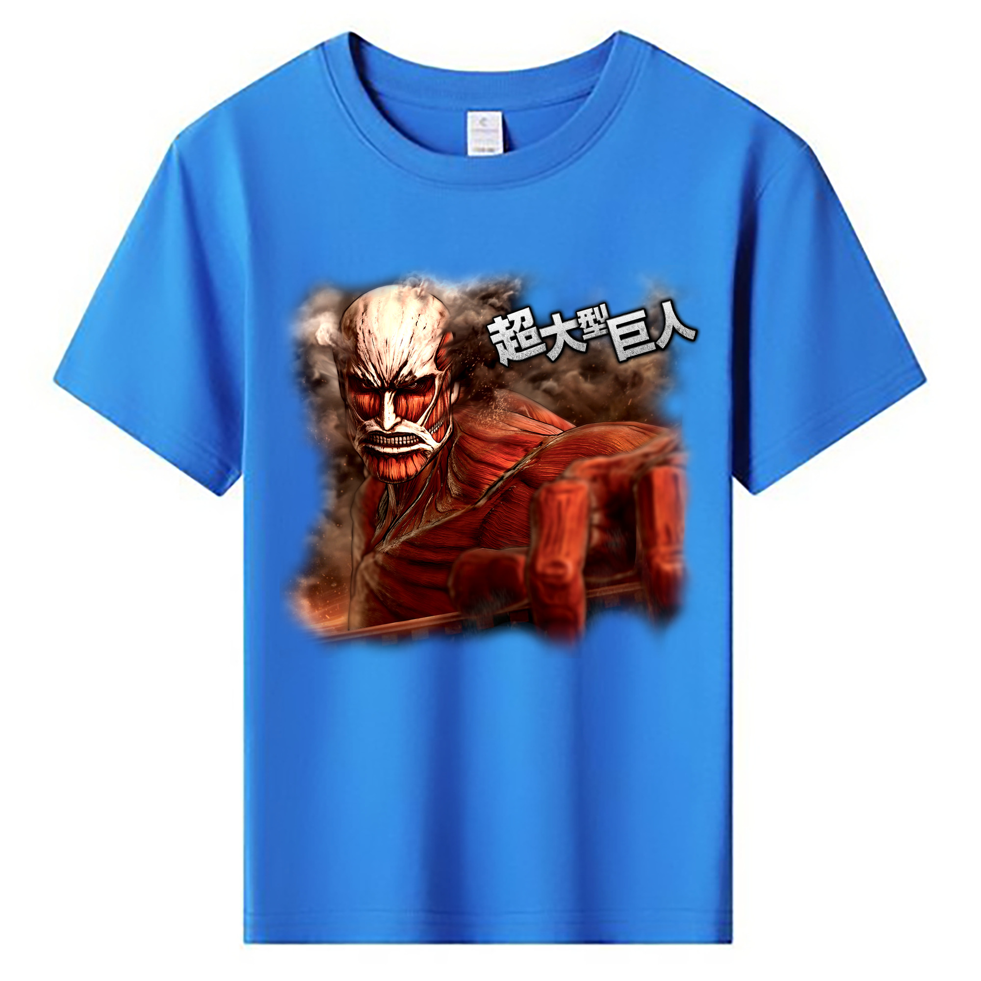 （画像用） 進撃の巨人 Attack on Titan 綿100％キッズTシャツ（フロントプリント）